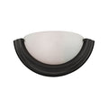 THOMAS 5151WS/10 1-Light Wall Sconce in OILED RUBBED BRONZE with White Glass