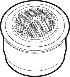 MOEN 516711 Eco-Performance Aerator Flow Restrictor, 0.5 gpm - Aerator Insert (Rosetta Spray)