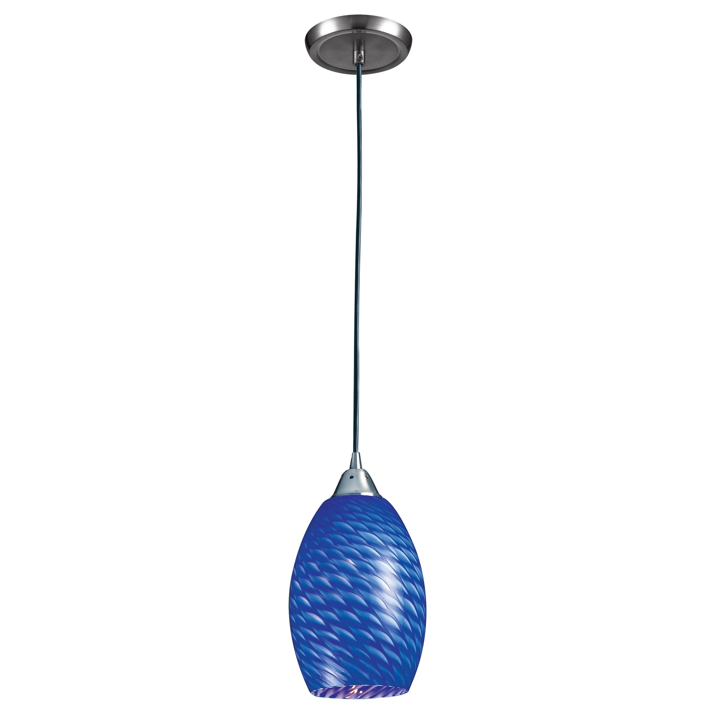 ELK SHOWROOM 517-1S Mulinello 6'' Wide 1-Light Pendant - Satin Nickel