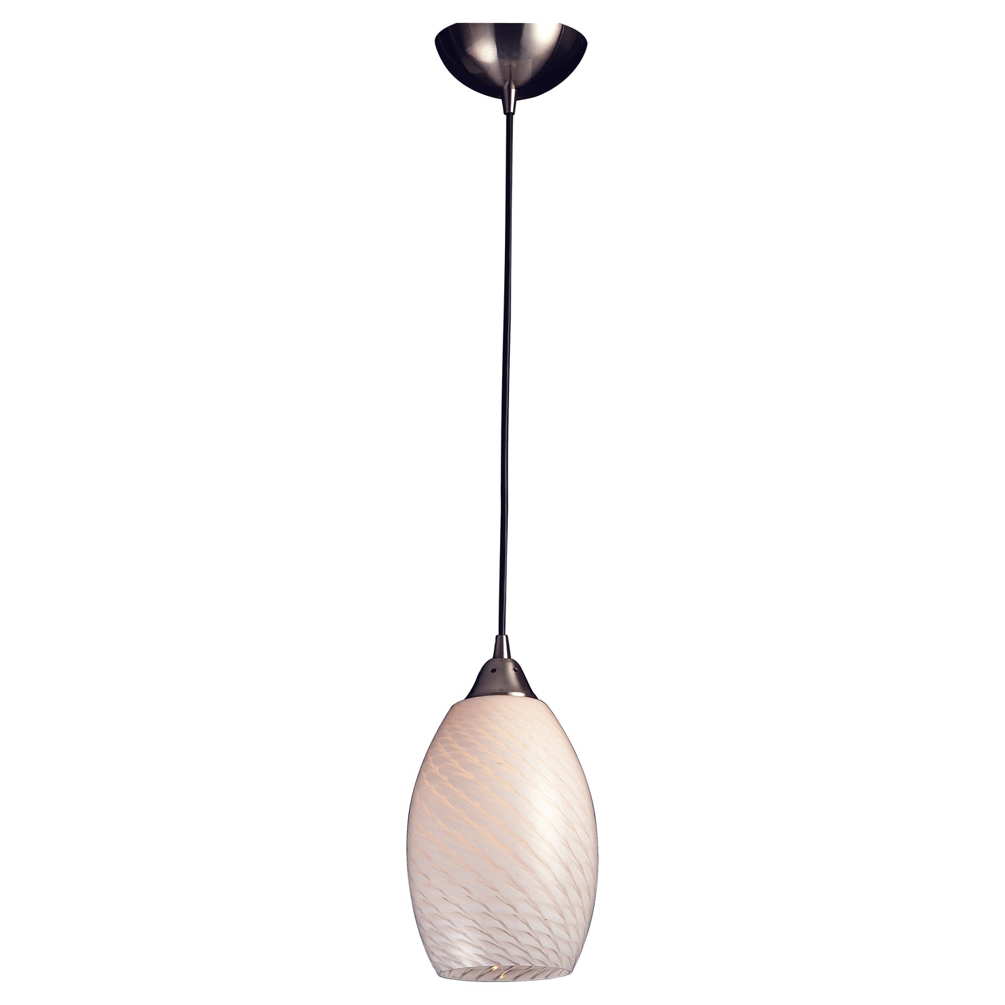 ELK SHOWROOM 517-1WS Mulinello 6'' Wide 1-Light Pendant - Satin Nickel