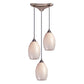 ELK SHOWROOM 517-3WS Mulinello 10'' Wide 3-Light Pendant - Satin Nickel