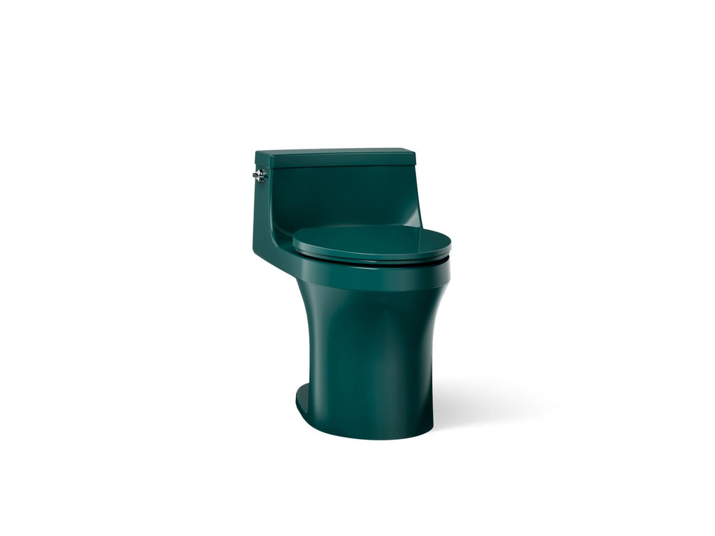 KOHLER K-5172-17 San Souci One-Piece Compact Elongated Toilet With Concealed Trapway, 1.28 Gpf - Teal