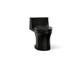 KOHLER K-5172-7 San Souci One-Piece Compact Elongated Toilet With Concealed Trapway, 1.28 Gpf - Black Black