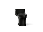 KOHLER K-5172-7 San Souci One-Piece Compact Elongated Toilet With Concealed Trapway, 1.28 Gpf - Black Black