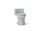KOHLER K-5172-95 San Souci One-Piece Compact Elongated Toilet With Concealed Trapway, 1.28 Gpf - Ice Grey