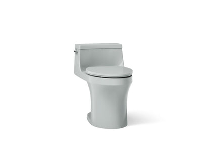 KOHLER K-5172-95 San Souci One-piece compact elongated toilet with concealed trapway, 1.28 gpf - Ice Grey