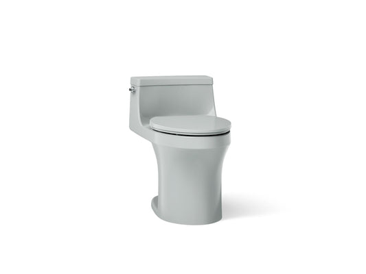 KOHLER K-5172-95 San Souci One-piece compact elongated toilet with concealed trapway, 1.28 gpf - Ice Grey