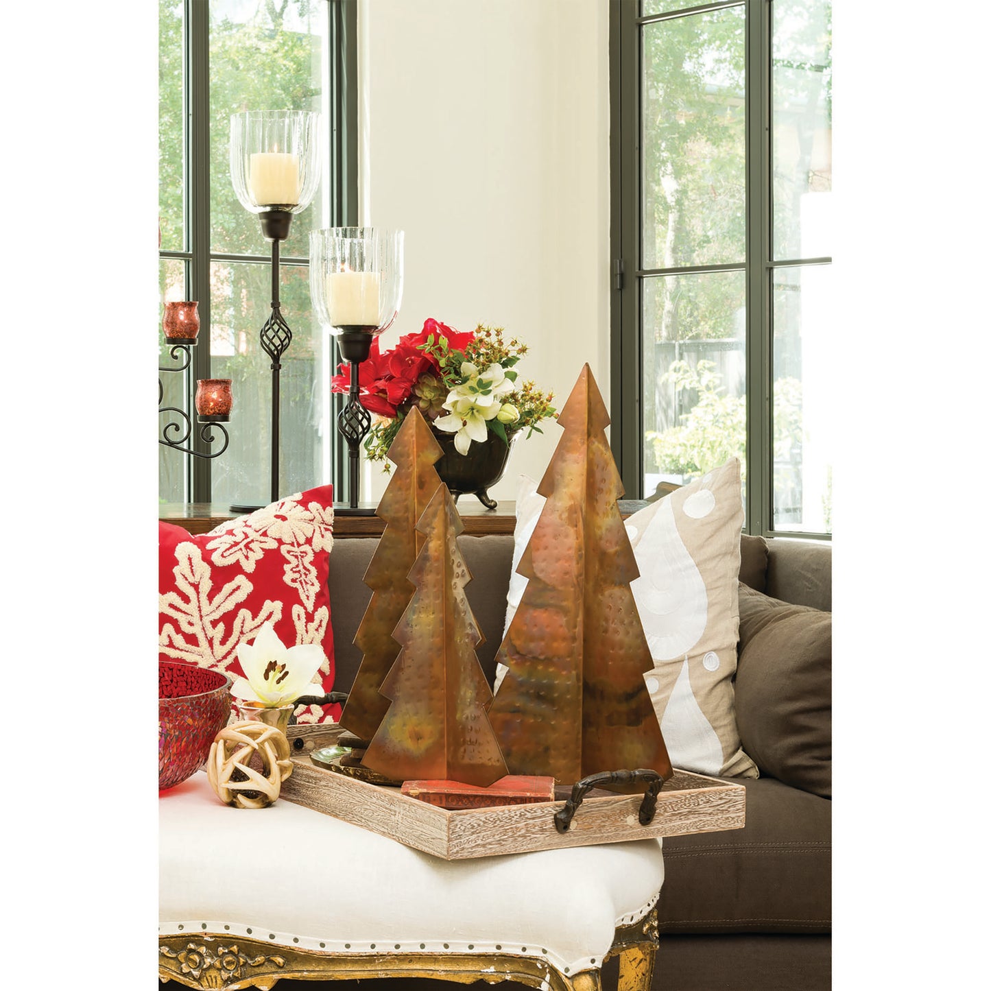 ELK STUDIO 519093 Rustique Christmas Trees (Set of 3)