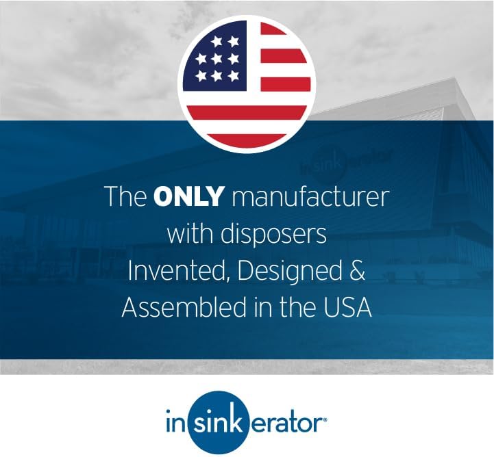 INSINKERATOR Badger 5XP Garbage Disposal with Power Cord, Standard Series 3/4 HP Continuous Feed Food Waste Disposer, Badger 5XP W/C  -  79326A-ISE