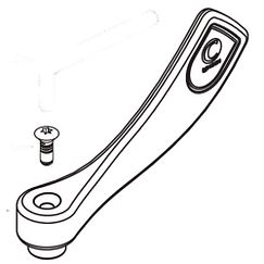 MOEN 52010 Commercial Wrist Blade Handle, Hot, 8200 Series - Chrome