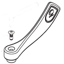 MOEN 52011 Commercial Wrist Blade Handle, Cold, 8200 Series - Chrome
