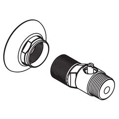 MOEN 52019 Commercial Wall Escutcheon and Gasket - Chrome