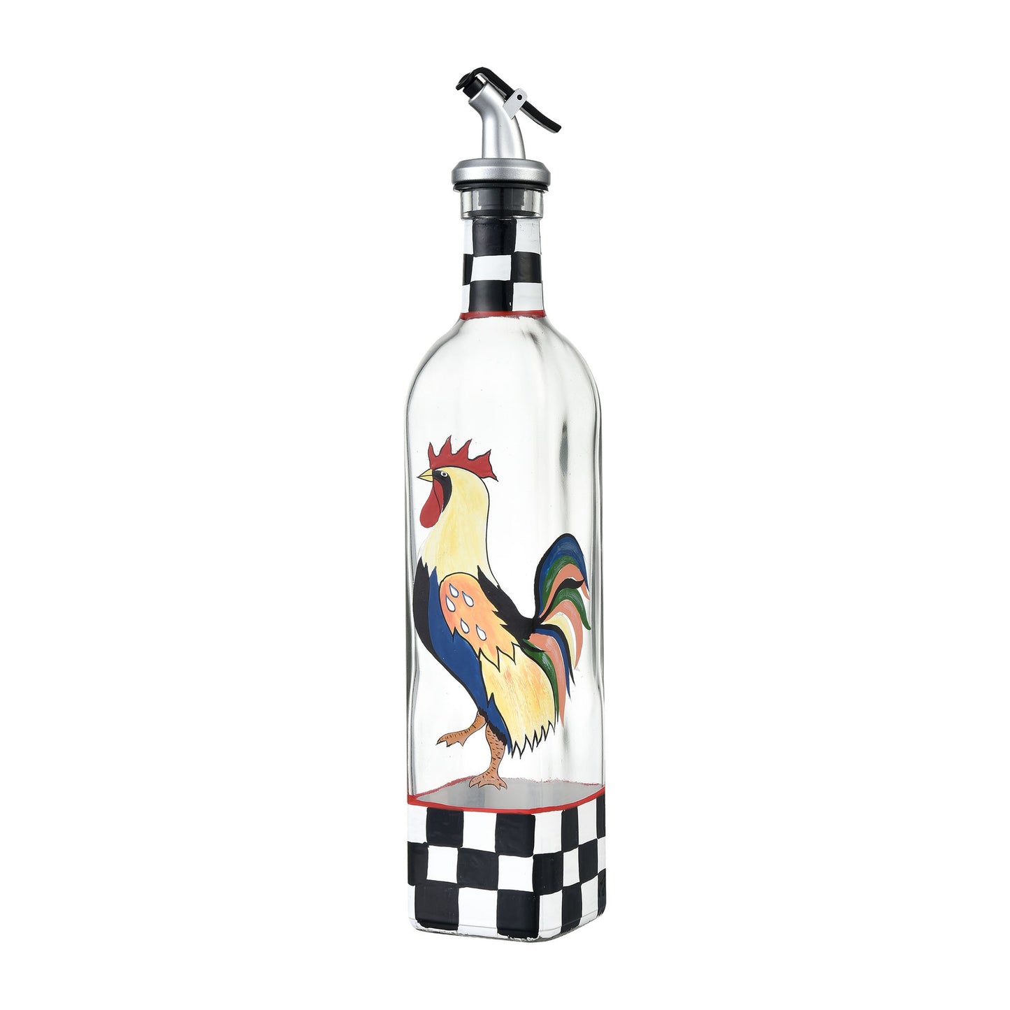 SAN MIGUEL 520303 Rooster Oil and Vinegar Bottle