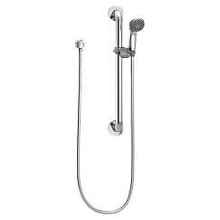 MOEN 52224GBM15 Commercial Brushed Nickel Slide Bar/Grab Bar Shower - Chrome/Stainless