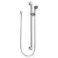 MOEN 52236GBM15 Commercial Brushed Nickel Slide Bar/Grab Bar Shower - Chrome/Stainless
