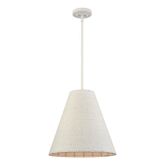 ELK SHOWROOM 52258/1 Sophie 16'' Wide 1-Light Pendant - White Coral