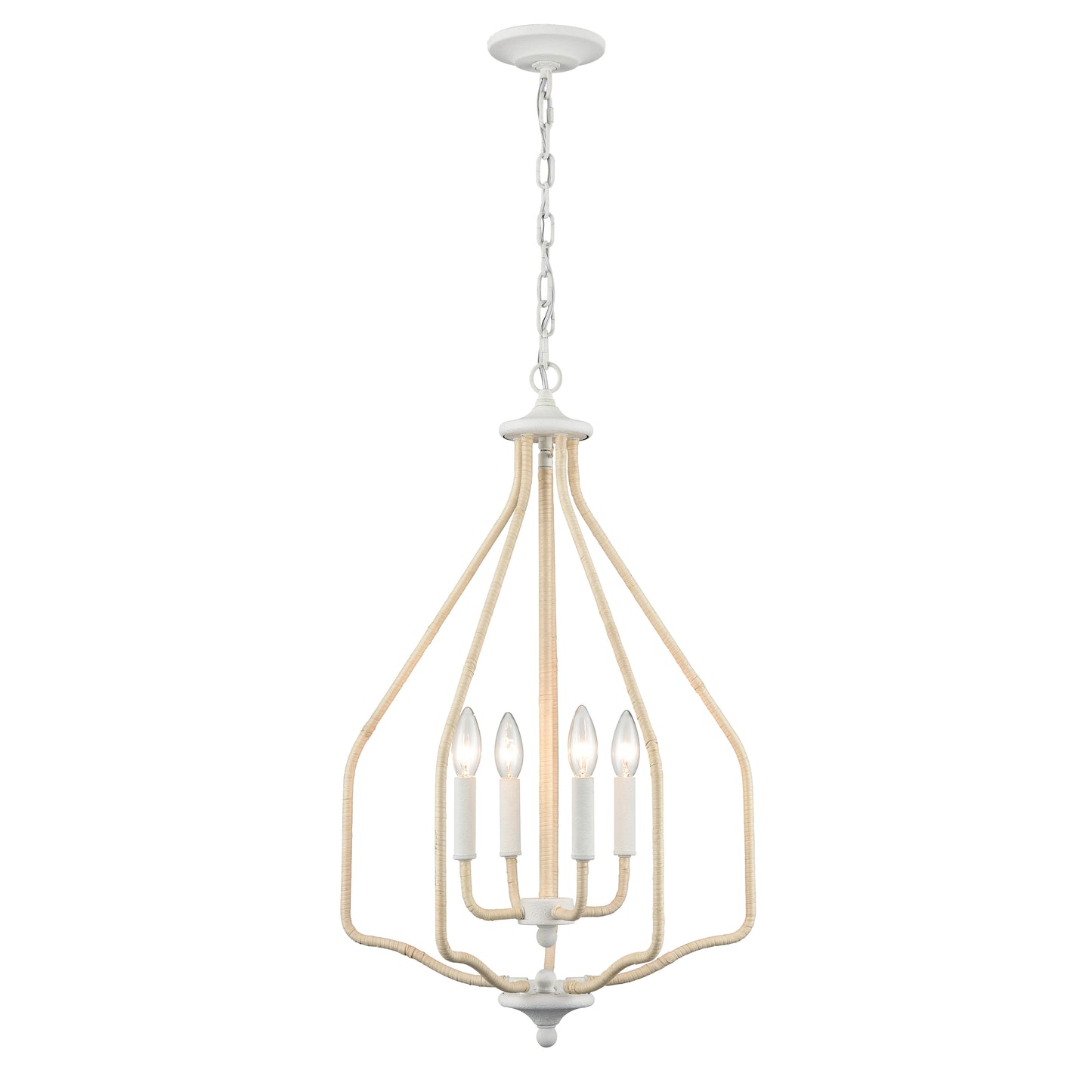 ELK SHOWROOM 52276/4 Breezeway 17.75'' Wide 4-Light Pendant - White Coral