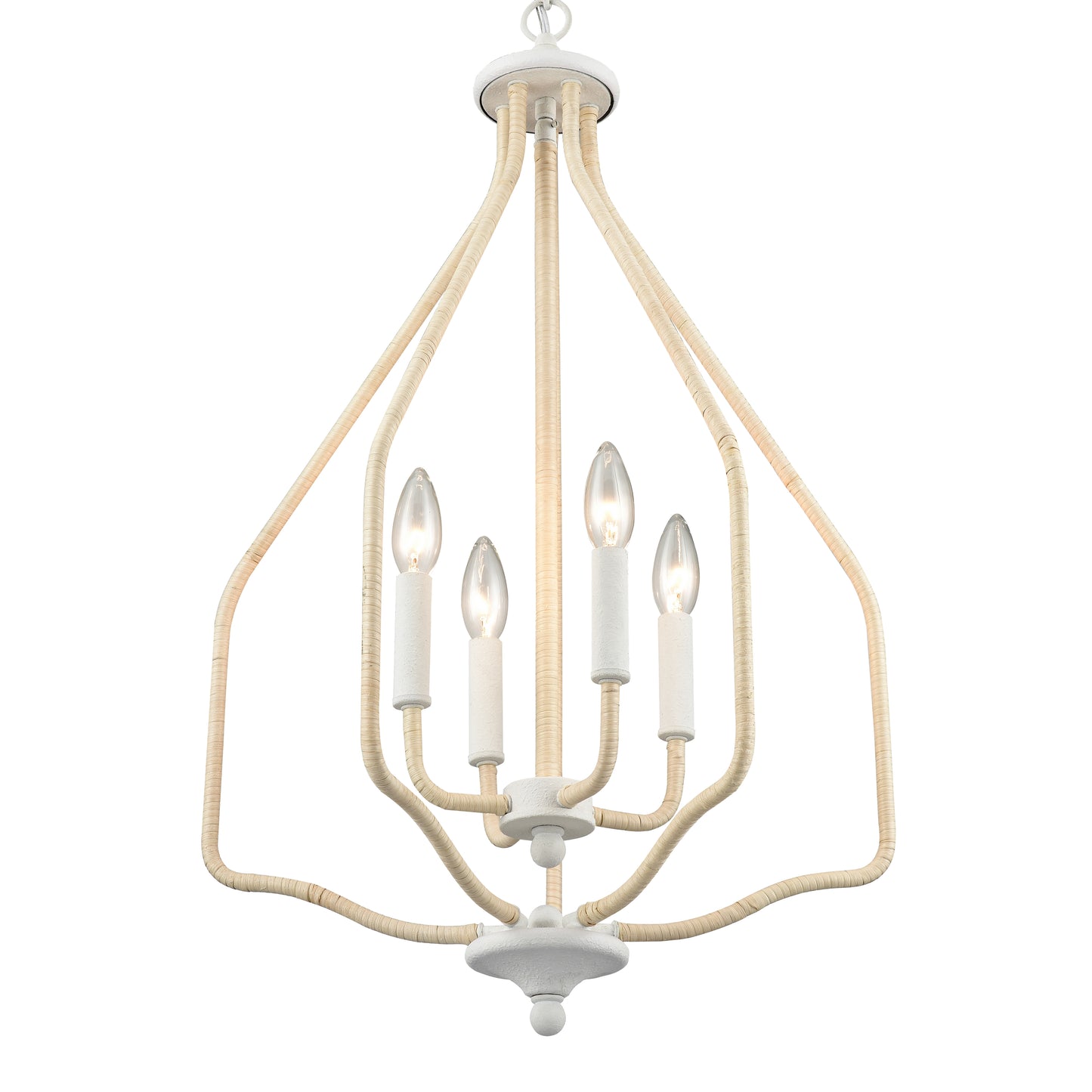 ELK SHOWROOM 52276/4 Breezeway 17.75'' Wide 4-Light Pendant - White Coral