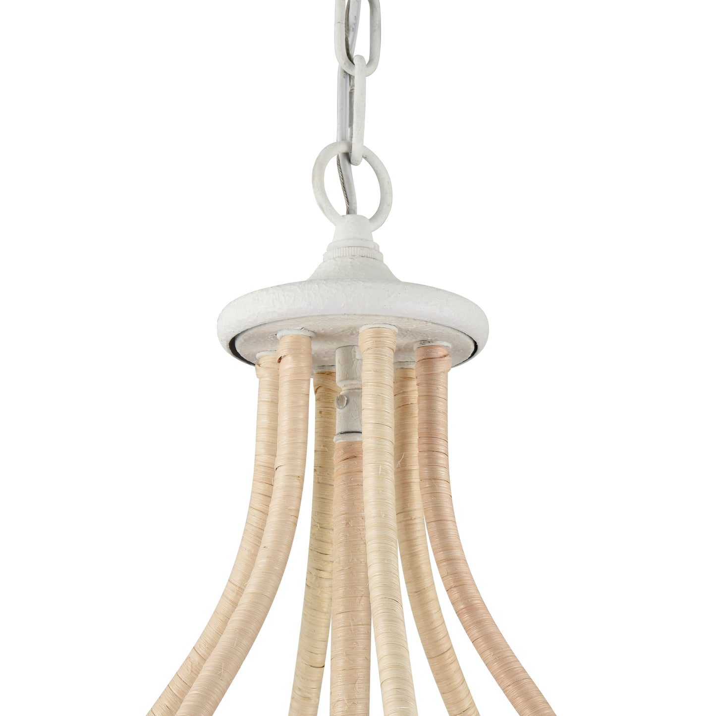 ELK SHOWROOM 52277/6 Breezeway 28'' Wide 6-Light Pendant - White Coral