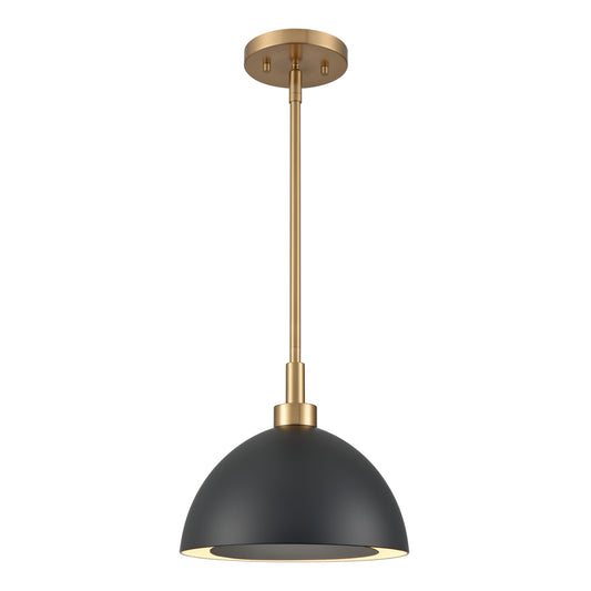 ELK SHOWROOM 52324/2 Pelham 10'' Wide 2-Light Pendant - Satin Brass with Matte Black