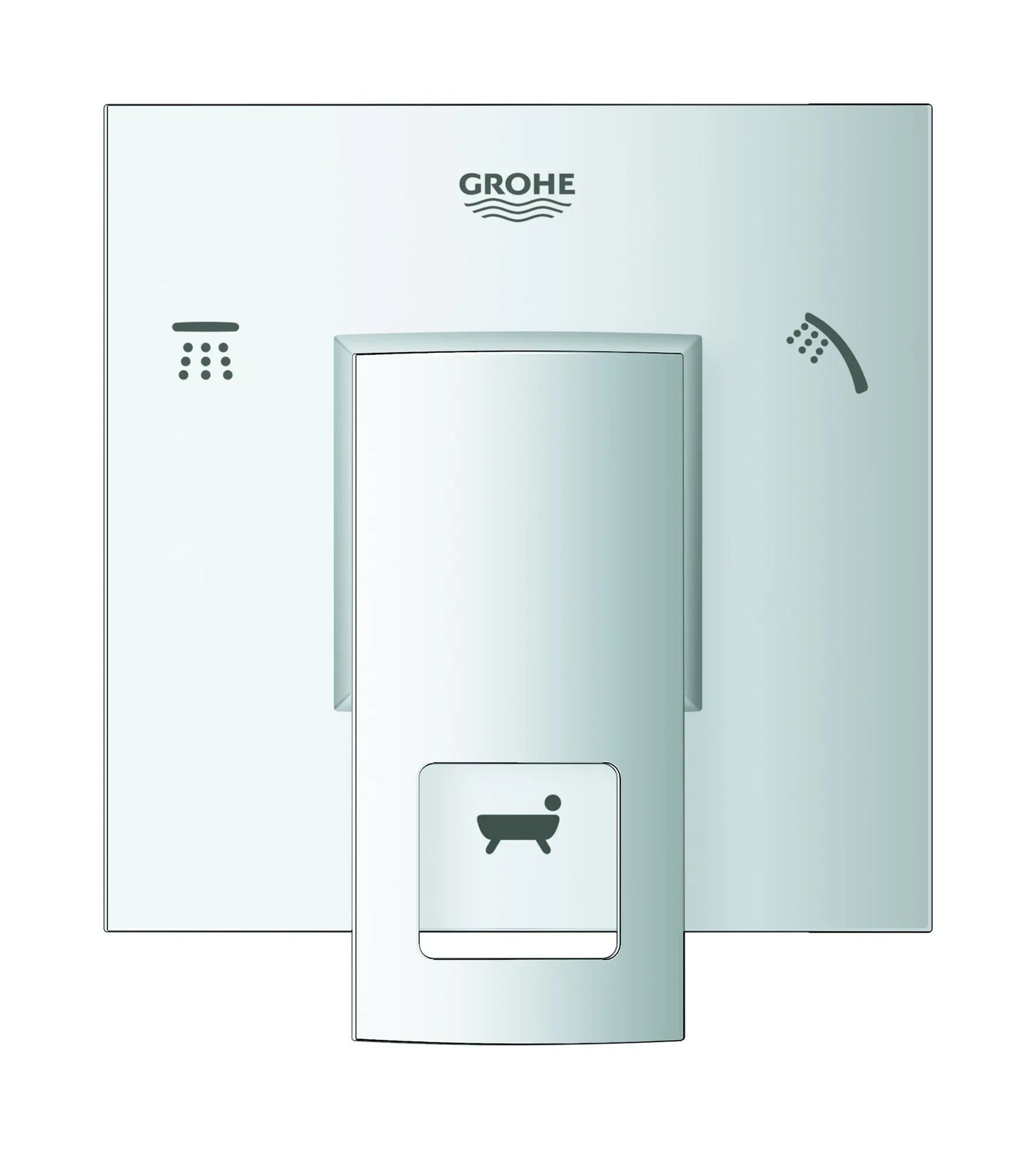 GROHE 29217001 Eurocube 3-Way Diverter Trim - Chrome