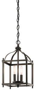 KICHLER 42565OZ Larkin 14.75" 2 Light Pendant In Olde Bronze