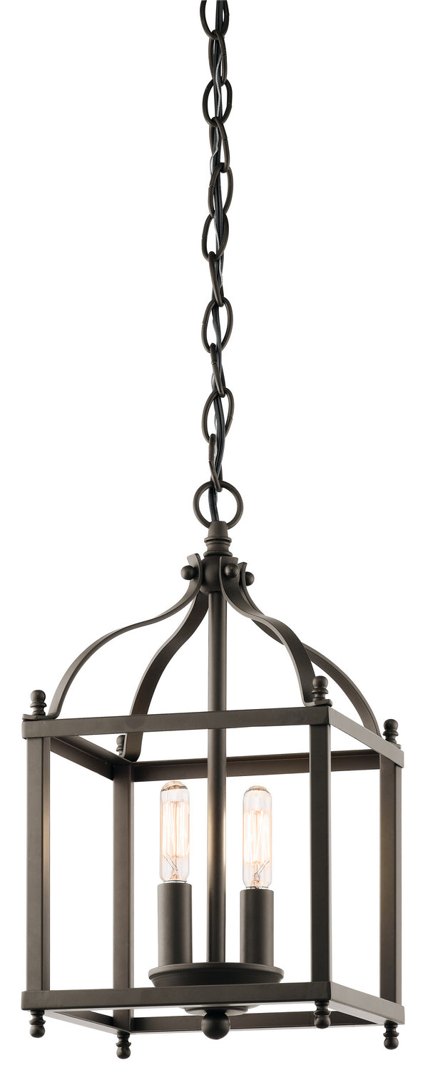 KICHLER 42565OZ Larkin 14.75" 2 Light Pendant In Olde Bronze