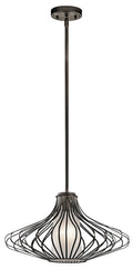 KICHLER 43201OZ  One Light Pendant Olde Bronze