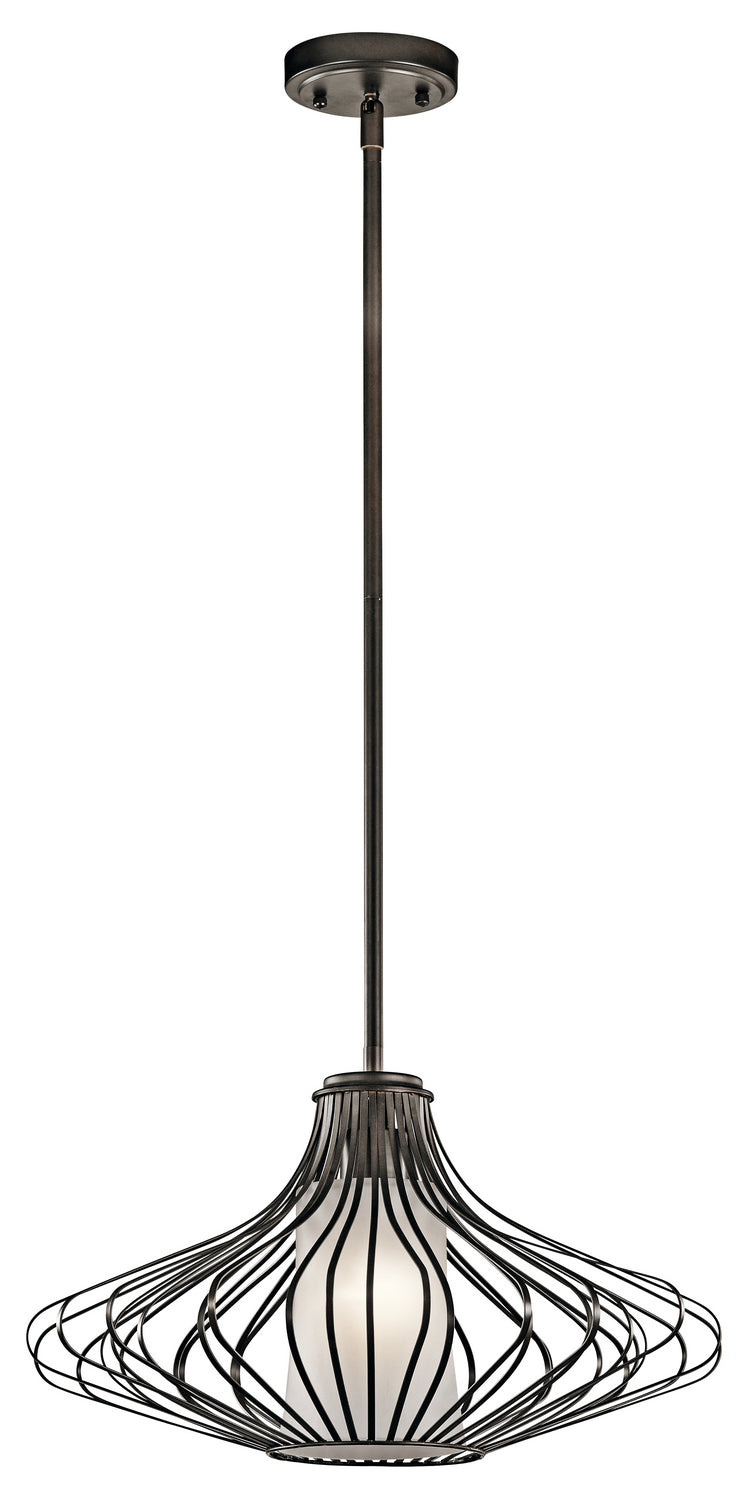 KICHLER 43201Oz  One Light Pendant Olde Bronze