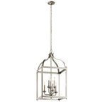 KICHLER 42568NI Larkin 36.25" 6 Light Pendant In Brushed Nickel