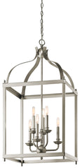 KICHLER 42568NI Larkin 36.25" 6 Light Pendant In Brushed Nickel