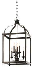 KICHLER 42568OZ Larkin 36.25" 6 Light Pendant In Olde Bronze