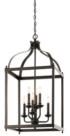 KICHLER 42568OZ Larkin 36.25" 6 Light Pendant In Olde Bronze