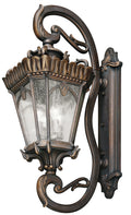 KICHLER 9360LD Tournai 46" 4 Light Outdoor Wall Light With Clear Seeded Glass In Londonderry