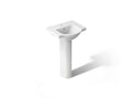 KOHLER K-5265-1-0 Veer 21" Rectangular Pedestal Bathroom Sink - White
