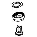 MOEN 52650 Commercial Laminar Flow Spout, Flow Control In Base - Chrome