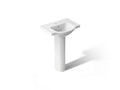 KOHLER K-5266-1-0 Veer 24" Rectangular Pedestal Bathroom Sink - White