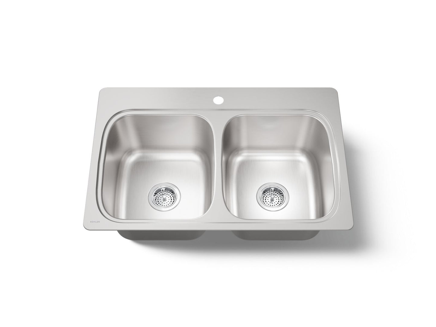 KOHLER K-5267-1-NA Verse 33" top-mount double-bowl kitchen sink - Stainless Steel