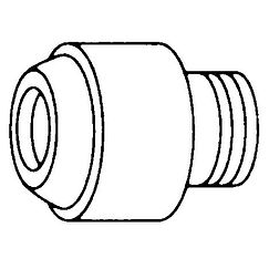 MOEN 52703 Commercial Vacuum Breaker 1/2" Connection Ips Connection Type (2.5"L X 2"W X 3"H) - Chrome