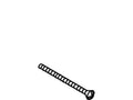 KOHLER Screw, 10 - 24, Oval, Brass - Black, K-52762-2BL