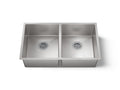 KOHLER K-5281-NA Strive 32" Undermount Double-Bowl Kitchen Sink With Accessories - Stainless Steel
