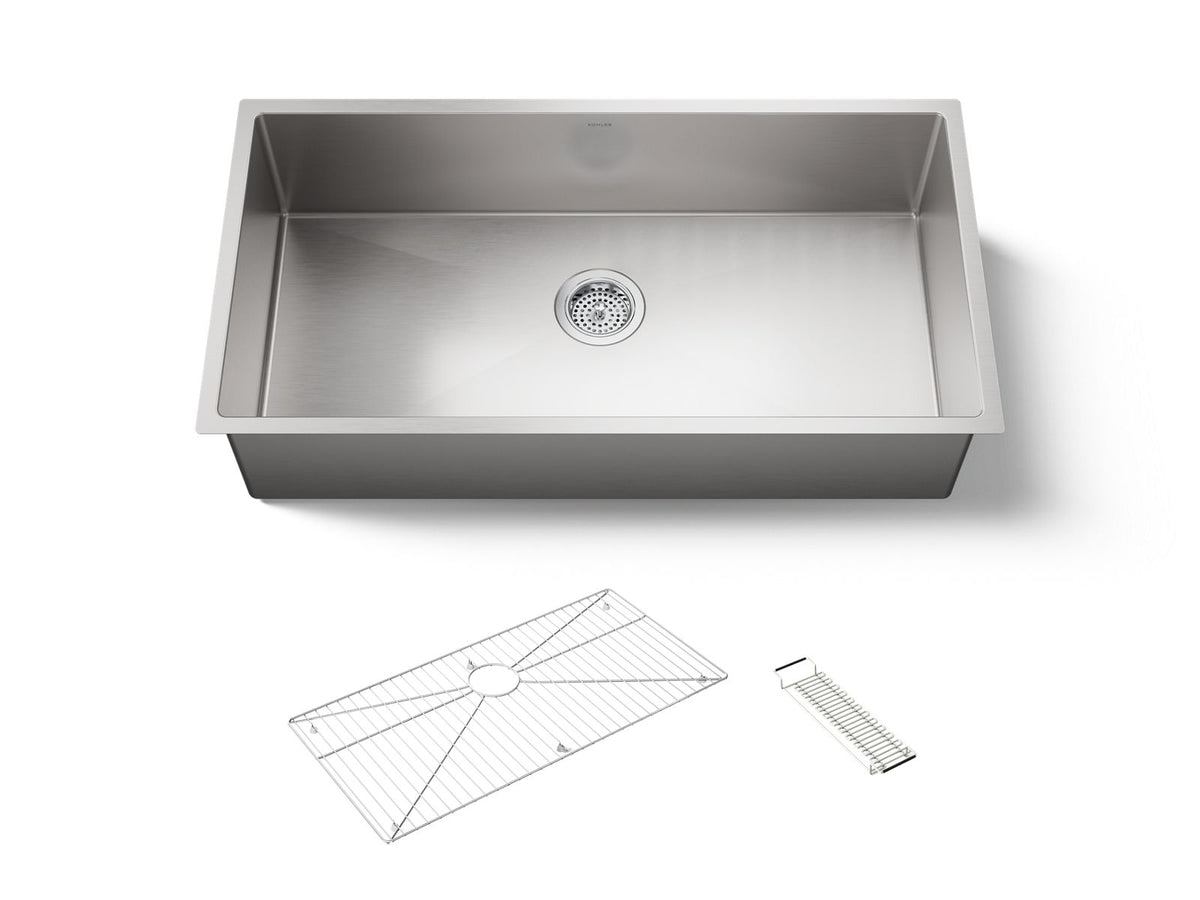 KOHLER K-5283-NA Strive 35" Undermount Single-Bowl Kitchen Sink - Stainless Steel
