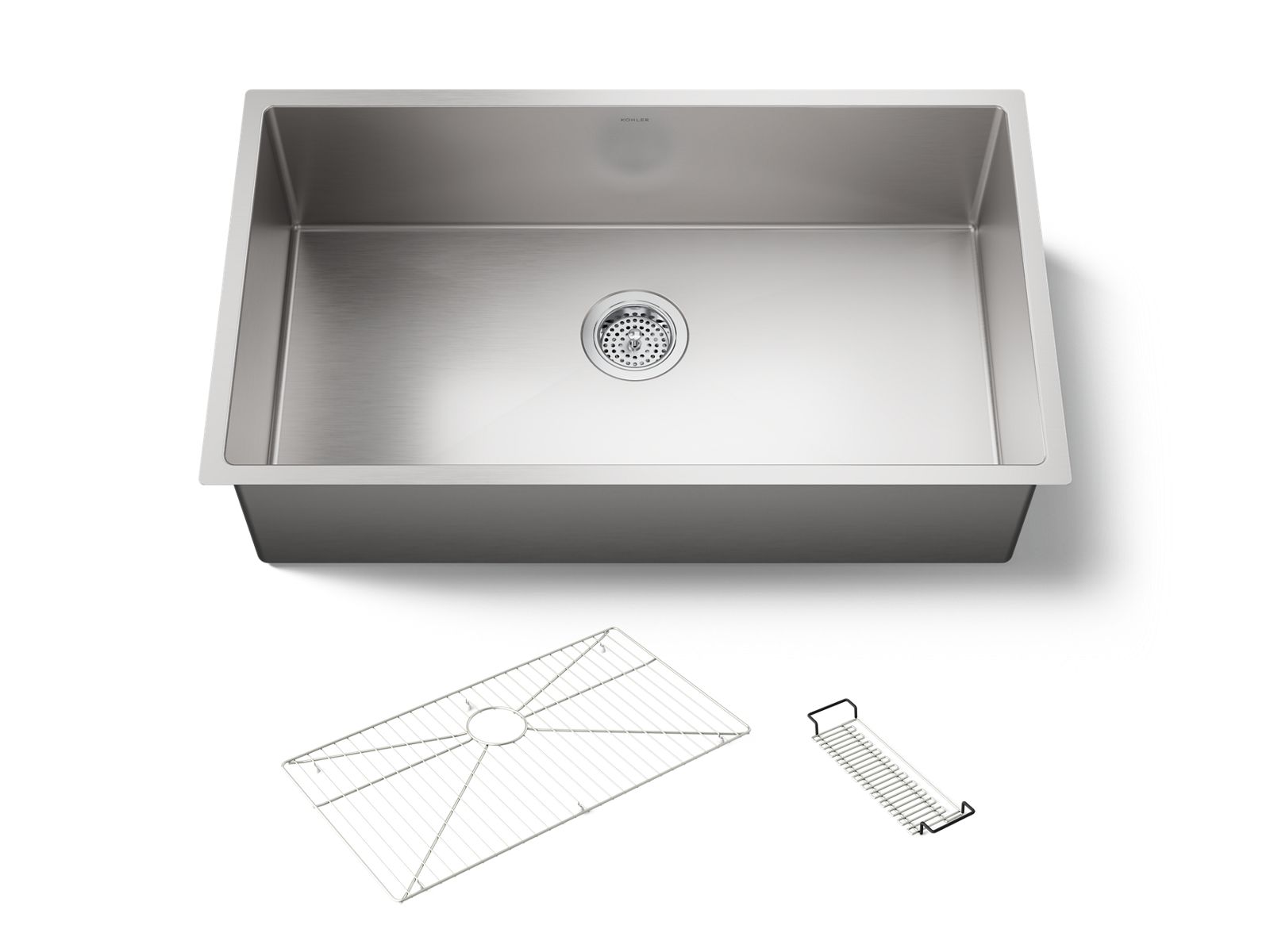 KOHLER K-5285-NA Strive 32" Undermount Single-Bowl Kitchen Sink With Accessories - Stainless Steel