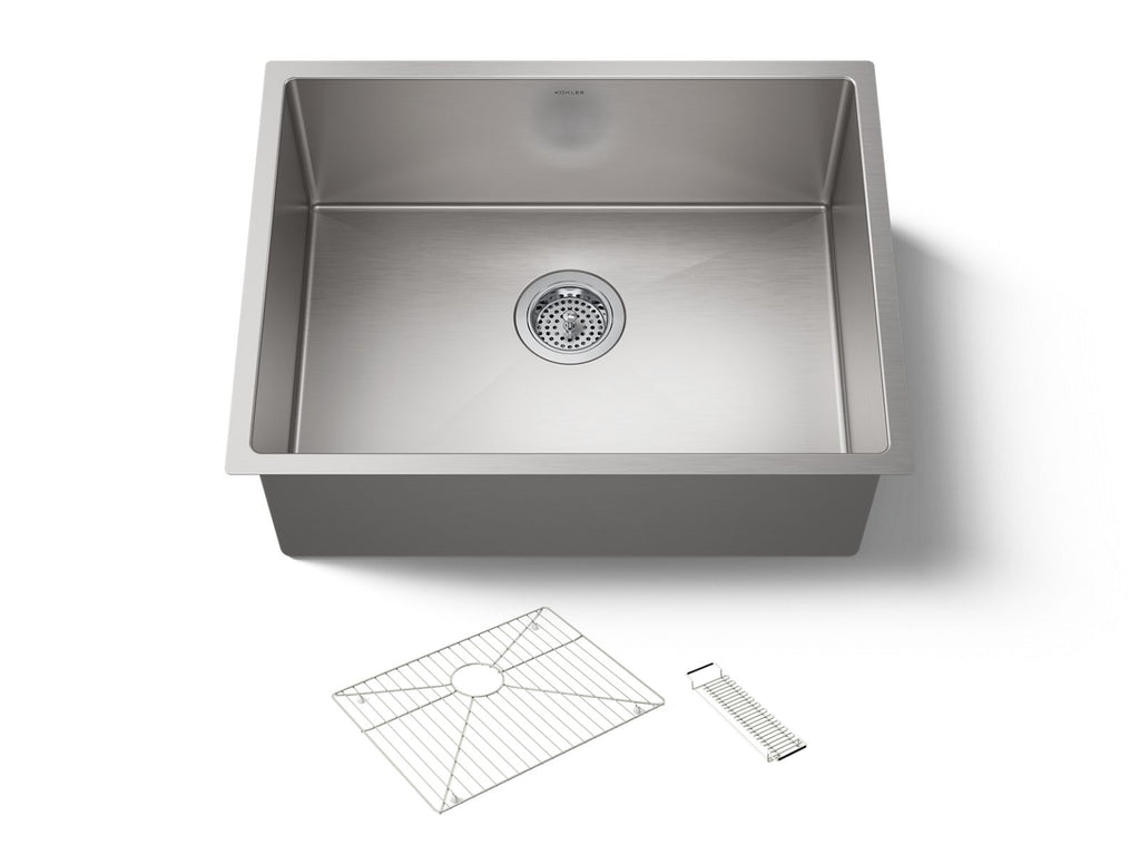 KOHLER K-5286-NA Strive 24" Undermount Single-Bowl Kitchen Sink - Stainless Steel