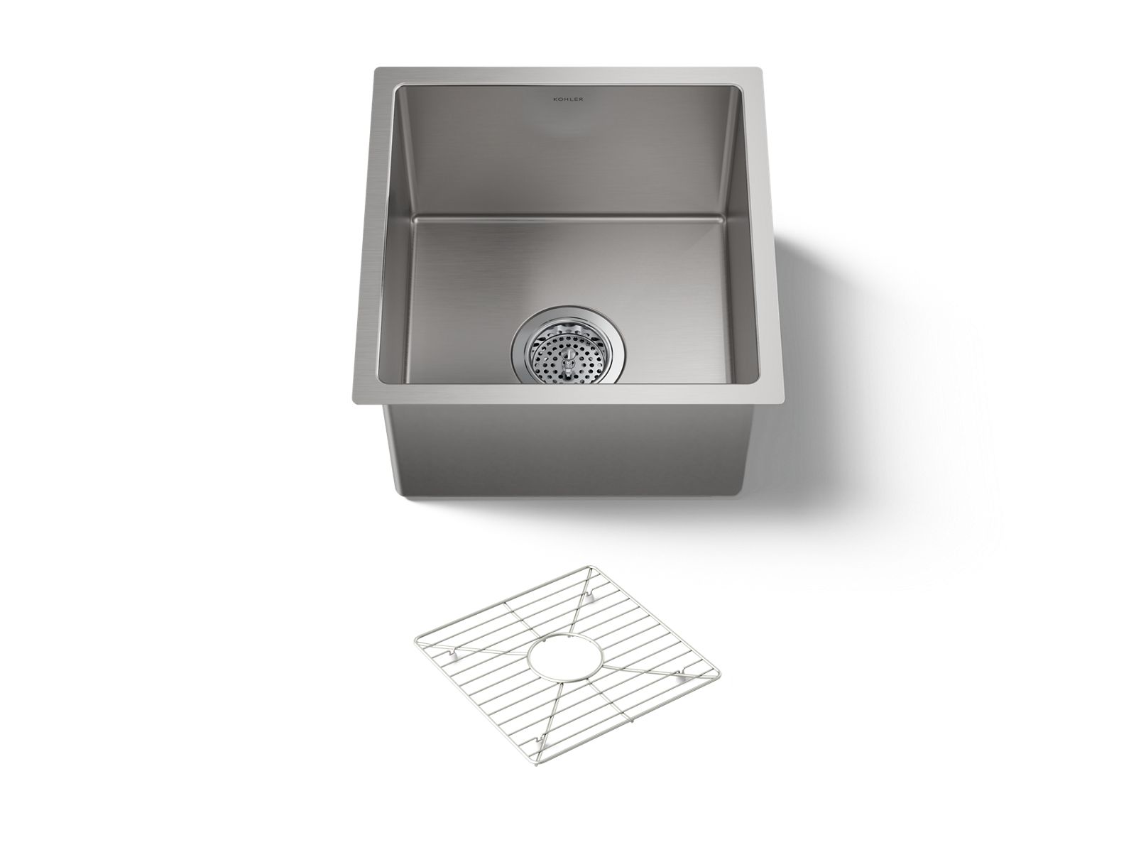 KOHLER K-5287-NA Strive 15" Undermount Bar Sink - Stainless Steel