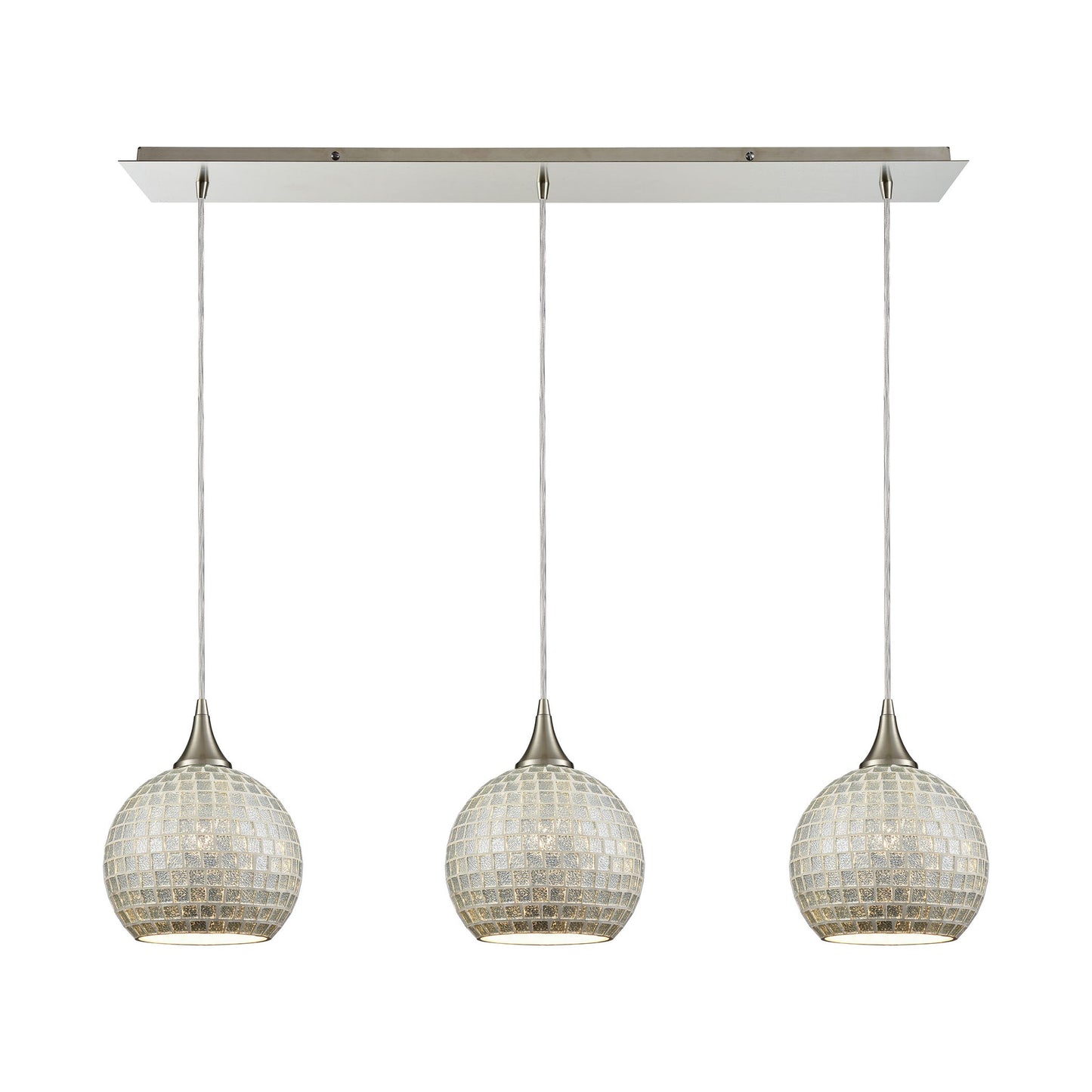 ELK SHOWROOM 529-3LP-SLV Fusion 36'' Wide 3-Light Multi Pendant - Satin Nickel