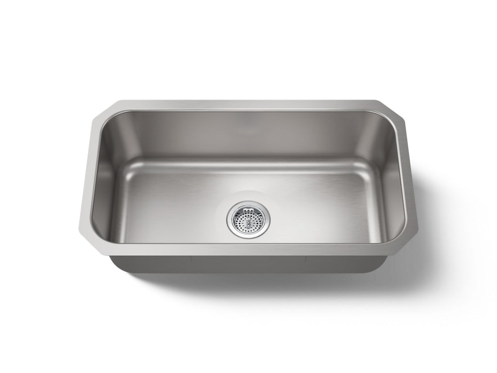 KOHLER K-5290-NA Undertone 31-1/4" Undermount Single-Bowl Kitchen Sink - Stainless Steel