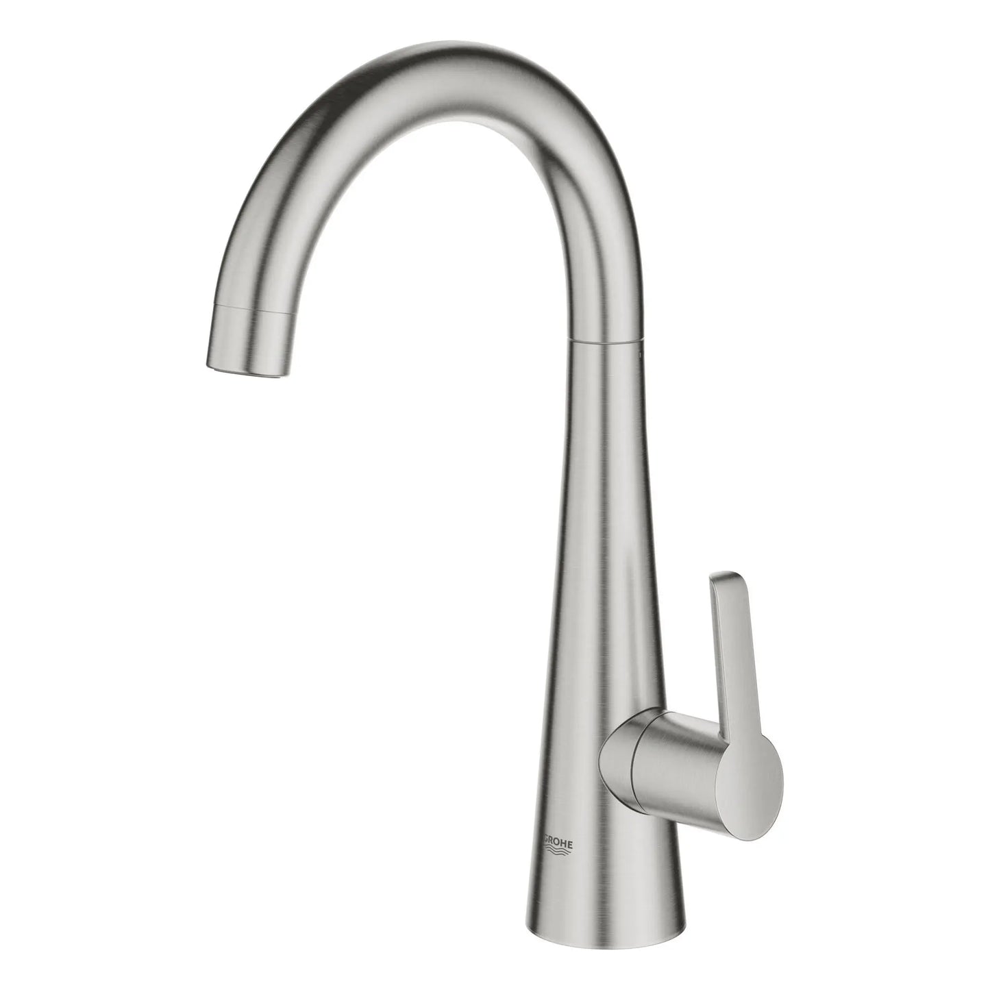 GROHE 30026DC2 GROHE Zedra Single-Handle Beverage Faucet (Cold Water Only) with Filtration 1.75 GPM - Supersteel