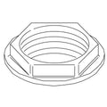 KOHLER Nut, 1.25-11.5Npsm, K-53026