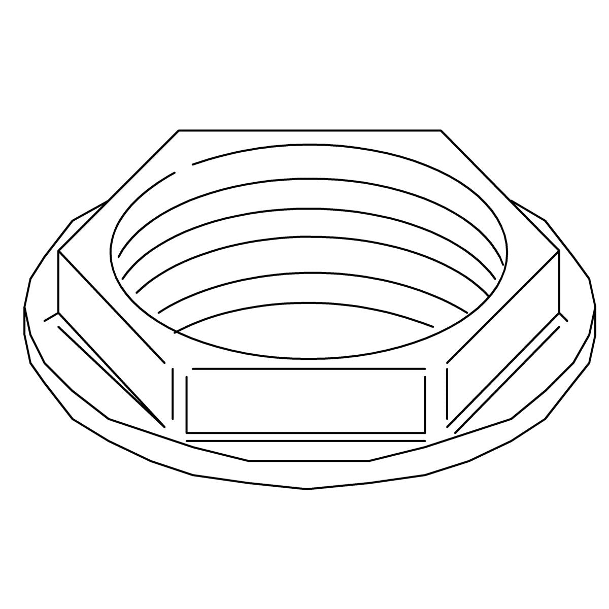 KOHLER Nut, 1.25-11.5Npsm, K-53026